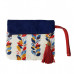 Bolsa clutch de tecido Vikki Maria Adna