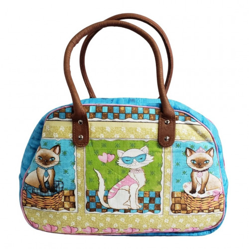 Bolsa de tecido gatinho Maria Adna