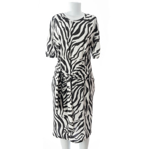 Vestido estampa de zebra Maria Adna