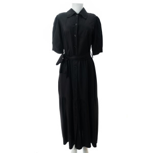 Vestido Chemise preto Maria Adna