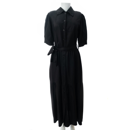 Vestido Chemise preto Maria Adna