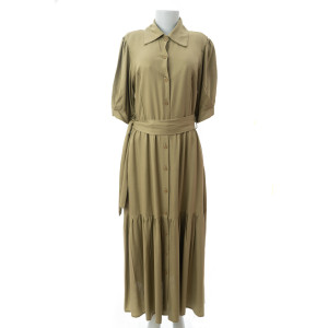 Vestido Chemise Verde Oliva Maria Adna